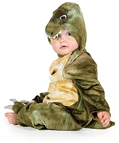 Pretend to Bee 1912 Dinosaur Baby-Triceratops-Dinosaurier-Kostüm für Kinder/Kleinkinder, Grün Mehrfarbig, 12-18 Monate