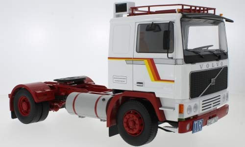 Volvo F1220, Weiss/rot, 0, Modellauto, Fertigmodell, Road Kings 1:18