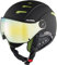 Alpina Jump 2.0 Q-LITE - Sicherer, Stoßabsorbierender & Indiv. Anpassbarer Skihelm Mit Kontrastverstärkendem Visier Für Erwachsene, Black-Lime matt, 52-54 cm