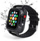 Lanhiem Waterproof Case for Apple Watch Series 5 / Series 4 Rugged Cases with Strap 40mm, IP68 Waterproof Snowproof Dustproof Shockproof Lightweight Cover for iWatch Series 5 / Series 4 40mm(Black)