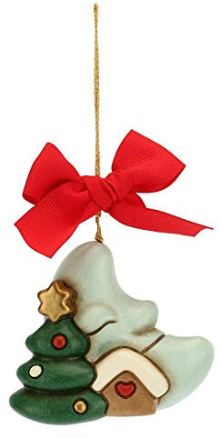 THUN Weihnachtsbaumschmuck Mond Maxi, Mehrfarbig