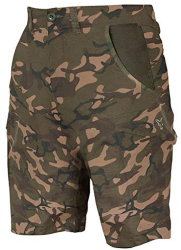Fox Camo Shorts - Kurze Angelhose für Karpfenangler, Größe:XXL