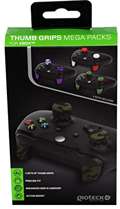 Gioteck Thumb Grips Megapack Joystick-Schutz für Xbox One, rutschfest, 4 Stück