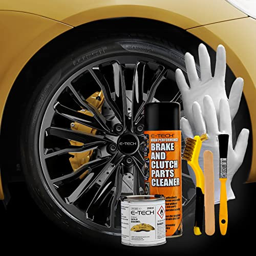 BITS4REASONS - NEW FORMULA E TECH BRAKE CALIPER PROFESSIONAL GRADE PAINT KIT- PERFORMANCE HIGH TEMPERATURE RATED TO 220 C GOLD
