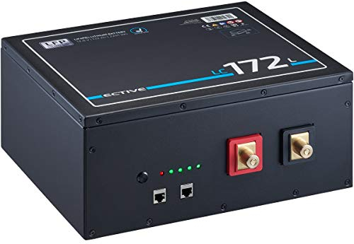 ECTIVE LiFePO4 Batterie LC172L - 12V, 172Ah, 2201Wh, mit BMS - Lithium-Eisenphosphat Versorgungsbatterie, Bootsbatterie, Solarbatterie, Aufbaubaterie für Wohnwagen, Wohnmobil, Camper