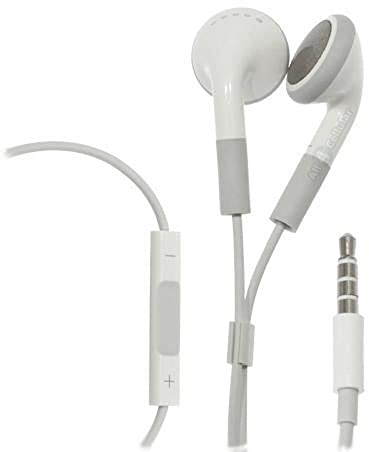 3.5mm In-Ear Headphones Style Earphones Compatible With iPhone 4 5 6 and Others - White