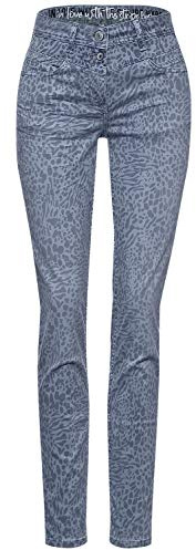 Cecil Vicky Stretchjeans Slim Fit Middle Waist Damen Supersoft Denim, Farbe:blau