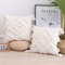 Zierkissenbezüge 1 Stück Boho Kissenbezüge Quaste Decor Marokko getuftete Square Dekokissen Kissenbezüge kissenhülle für Sofa Couch Schlafzimmer Wohnzimmer Versteckter Reißverschluss 45x45cm(Beige)