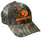 Mossy Oak BU Blaze Baseballmütze mit orangefarbenem Logo, Camouflage-Mesh-Truckermütze mit Snapback-Wicking Schweißband, vorgekrümmtes Visier (Break Up)