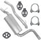 Adamot Schalldämpferset Auspuffanlage Auspuff für 2.0 TDCI Ford Focus II 2 MK2 Fließheck, Focus C-Max I 1 MK1
