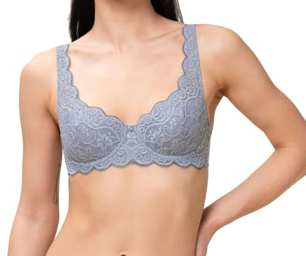 Triumph Women's Amourette 300 WHP X Wired Padded Bra, Morandi Grey, 36DD