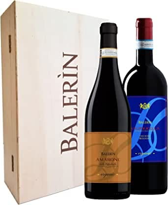 Cassa mista in legno vini rossi - Amarone, Valpolicella - Vini Biologici +90punti James Suckling - 2 Bottiglie