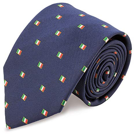 MIBANDERA Krawatte Flagge Italien, Flagge - Marineblau, One size