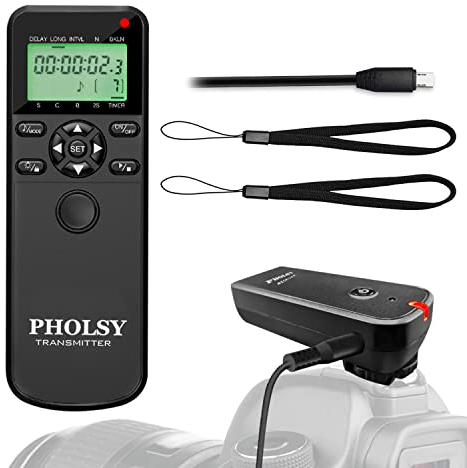 PHOLSY for Sony Cameras Shutter Timer Remote Control S8 Shutter Release Compatible with Sony a7R IV III II, a7III a9 a7IV a7R a7S a7S-II a7S-III a6600 a6500 a6400 a6300 a6000 a1 a6600M a58 a68 etc.