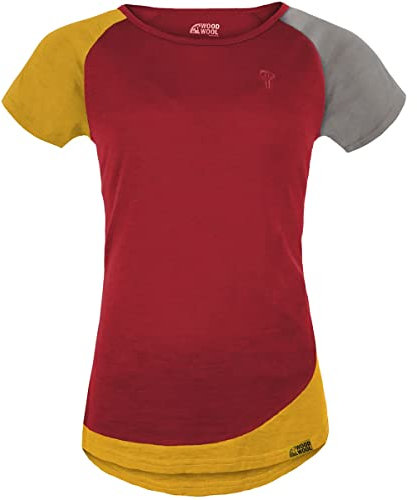 Grüezi-Bag Damen Janeway WoodWool T-Shirt, Fired red Brick, L