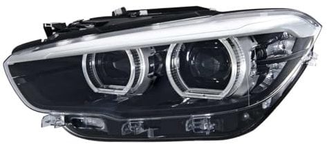 Hella 1EX 011 930-911 LED Scheinwerfer - für u.a. BMW 1', F20 / F21 LCI - schwarz - ECE - für Rechtsverkehr - links