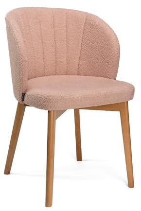Dublino Silla de comedor Leona con reposabrazos, 1 pieza, mesa de comedor en color rosa con reposabrazos, silla de cocina, póster, silla de comedor, silla de comedor para cocina, salón, comedor – Now