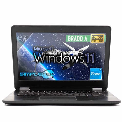 SIMPLETEK - Notebook 12.5 pollici Core i5-6300U 2.30 GHz 32GB RAM 240GB SSD WebCam HDMI WiFi BT Windows 11 Professional Laptop PC (Ricondizionato)