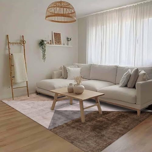 bamyum Barty Bedruckter Teppich Chenille-Druck Maschinell Hergestellt 200 x 300 cm, Waschbarer Multicolor Vintage Schlafzimmer, Antibakteriell Antirutschunterlage Küchenteppich