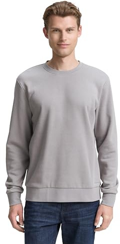 Tom Tailor Herren 1047826 Basic Sweatshirt in Unifarben