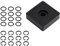 Gosknor 12 Sets 3/8 Schlag-Sicherungsring-Clip Schlag-Reibringe mit O-Ring, Inklusive Sicherungsring-Amboss-Montagewerkzeug Kompatibel mit Elektrischem und Pneumatischem Schlagschrauber