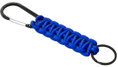Patch Force - Paracord Schlüsselband mit Karabiner und Schlüsselring für Polizei, Feuerwehr, Outdoor, Camping, Auto, Motorrad oder Wandern/Keychain lanyard für Mann, Frau oder Kinder