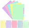 Prmape 25 Blätter/5 Sätze Trennblätter A5 6 Loch, 5 Farben Ordner Register Pastell Papier, Ringbuch Register Planer, Ringordner A5 Trennblätter für Loseblatt Notizbuch, Personal Organizer