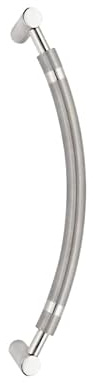 inferramenta Maniglione In Acciaio Inox Satinato PH011A | Lucido | Lunghezza 432 | Maniglia Elegante Per Porte Interne Ed Esterne (Interasse 400)
