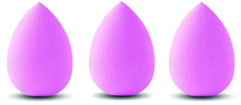 PARENCE.- Lot de 3 éponges de maquillage à fond de Teint, fard à paupières, joues, crèmes liquides/Maquillage mixe professionnel/Beauty Blender - Couleurs Aléatoires