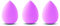 PARENCE.- Lot de 3 éponges de maquillage à fond de Teint, fard à paupières, joues, crèmes liquides/Maquillage mixe professionnel/Beauty Blender - Couleurs Aléatoires