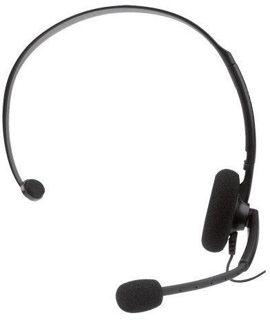 Gaming Chat Headset Headphones + Mic for XBOX 360-2.5mm Audio Jack AUX - Compatible with XBOX 360 original, 360 S, 360 E Controllers, 2 Way Radios, Walkie Talkie & Other 2.5mm Devices