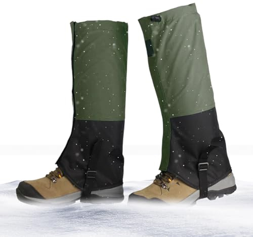Polainas Serpiente Para Hombre | Protección Impermeable Anti-Serpiente - Cubrepiernas Portátil Y Resistente | Ideal para Nieve, Actividades Al Aire Libre, Senderos Y Senderismo De Invierno | Mujeres