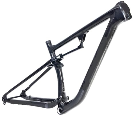 Leichter, vollständig gefederter Carbon-29er-Mountainbike-Rahmen Trail II Pro(Raw Carbon,19 inch (176-190cm))