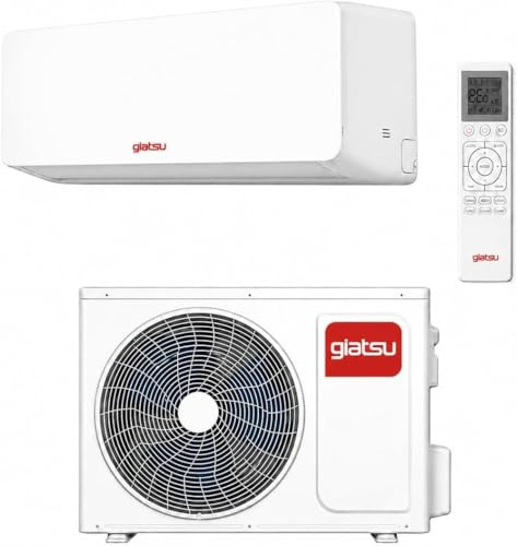 Condizionatore 18000 BTU Inverter WiFi GIATSU – Climatizzatore Silenzioso Caldo/Freddo Pompa di Calore A++/A+ con Gas R32, Modalità Turbo, Sleep, Timer 24H, Auto Restart, Golden Fin