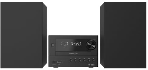 KENWOOD M-450DAB Micro-HiFi-System mit CD-Player | Bluetooth 5.4, DAB+/UKW-RDS-Radio, USB-MP3-Wiedergabe, 2x10W RMS, AUX-Eingang, Fernbedienung, 5 EQ-Modi