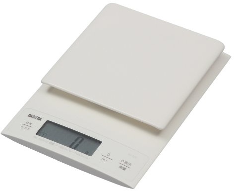 TANITA??Digital cooking scale???Also useful for making bread??0.1g unit??High accuracy??Weighing up to??3kg????White??KD-320-WH by Tanita