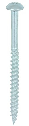 TIMCO PZ2 Round BZP Twin Woodscrews - 10 x 2 1/2 - Zinc Plated - Box of 200