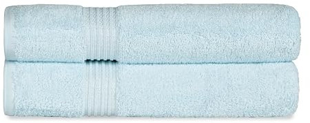 Superior Towel Set, Long-Staple Combed Cotton, Light Blue, 2PC Bath Sheets