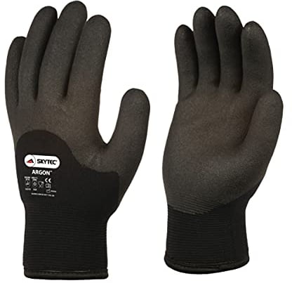 Skytec Thermal Safety Work Gloves - Heavy Duty Gardening Gloves for Women & Men - Lightweight, Water-Resistant & Argon Insulated Nylon - Large (Pack of 1)