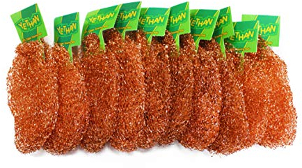 YETHAN Copper Scouring Pad, 10 Pcs/Pack, 100% Pure Copper, 13g / Pc