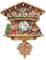 Kuckucksuhr Magnet Polyresin Kühlschrank Handmade Braun - Chiemsee
