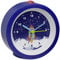 TFA Dostmann Analoger Wecker Kinder Rakete, 60.1033.06, für Astronauten, ohne Ticken, Weckalarm und Beleuchtung, als Geschenk für Schulkinder, Geburtstage und Weihnachten, blau