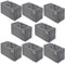 VENO 8 Pack Heavy-Duty Oversize Large Storage Bag Organizer with Zips and Tag Pocket for Moving, Clothes Storage, Laundry Bag, House Essentials, Sustainable, Water-Resistant (Dark Gray, 8 Pack)