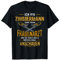 Lustiger Spruch Kettensäge Hobel Stemmeisen Holz 'Ich bin Zimmermann und kein Frauenarzt' T-Shirt, Herren, Schwarz, S