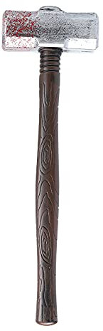 PartyKindom 1pezzi Hammer Costume Accessory for Halloween Party Realistic Design Funny Cosplay Prop for Devil Outfits Spooky Celebrations