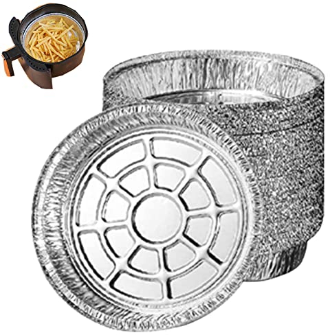 Soehong Teglie in alluminio da 50 pezzi, 20cm teglie in alluminio, teglie usa e getta in alluminio, teglie per torte