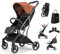 Osann Boogy Kinderwagen Buggy mit Liegefunktion ab Geburt bis 22 kg - Reisebuggy inklusive Regenverdeck, Transporttasche und Babyschalen-Adapter - Caramel