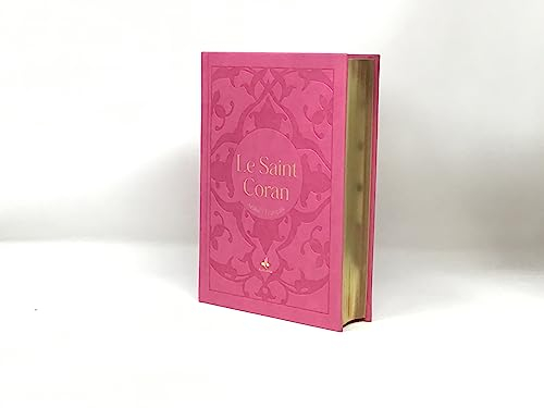 SAINT CORAN - BILINGUE (ARABE,FRANçAIS) - MOYEN (14X20) - ROSE - DORURE: Avec dorure, couverture rose