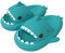 Pantuflas de Tiburón Verano para Mujer Hombre Niño Zapatos de Zapatillas de Ducha Sandalias de Playa y Piscina Shark Slides Slippers Sandalias De Punta Abierta De Secado Rápido,Menta Verde,36/37 EU
