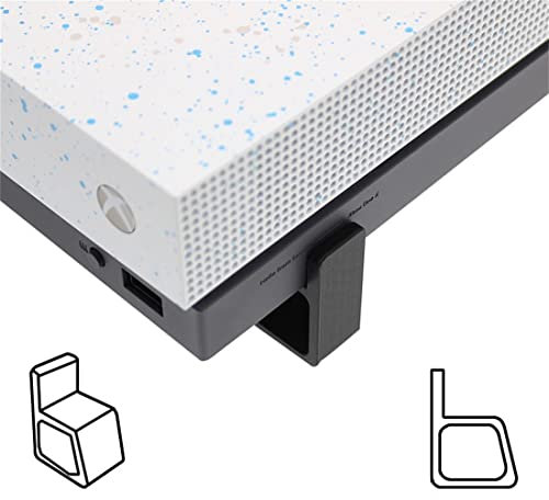 Supporto di Raffreddamento da 4 Pezzi Compatibile per Xbox One/Serie S/X, Staffa di Sollevamento Versione Orizzontale per Console di Gioco (Nero)
